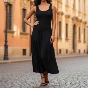 Isaac Mizrahi Black Knit Dress Size Medium